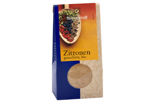 Bio Zitronenstücke gemahlen