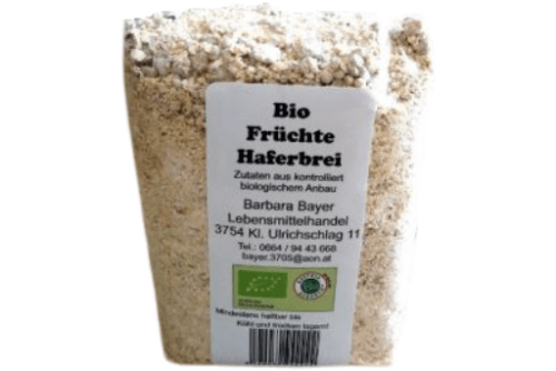 Bio Früchte Haferbrei