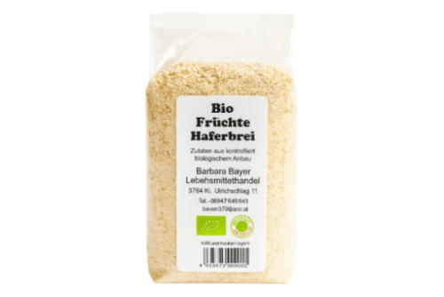 Bio Früchte Haferbrei